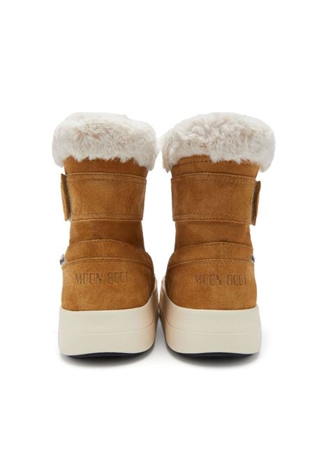 Brown faux-shearling suede boots Moon boot kids - kids MOON BOOT KIDS | 80D3440040KL003